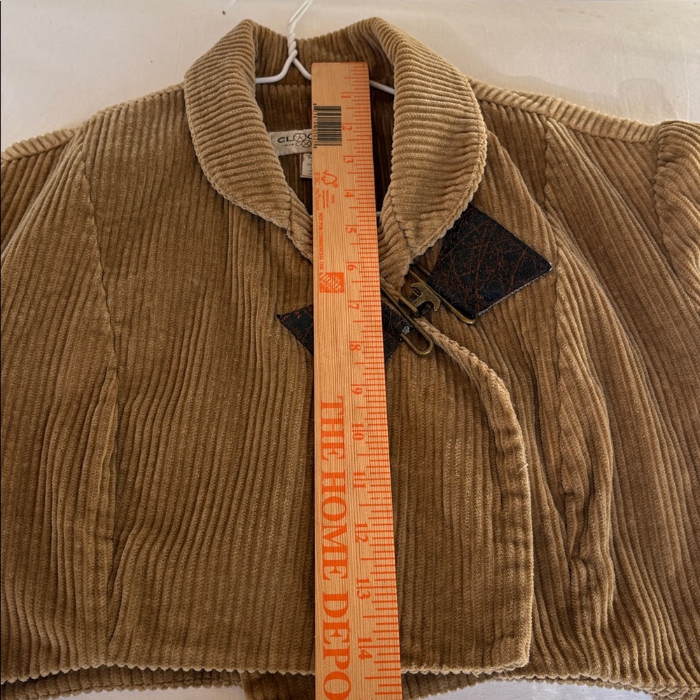 Cropped corduroy jacket brown velvet - Picture 10 of 10